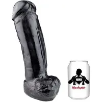 Hardastic - Super Aaron - Dildo - 24 x 7,4 cm - PVC - Zwart