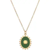 Lucardi Ketting donkerblauw / goud
