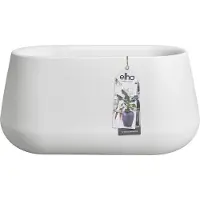 Elho Pure Cone Long Wheels 75 - Grote Plantenbak voor Binnen en Buiten - Gemaakt van Gerecycled Plastic - L74.0 x H35.8 cm - Wit