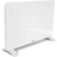 Vonroc Luxe Elektrische kachel – Convector - Glazen paneel – 1000W/2000W - Wit | WIFI