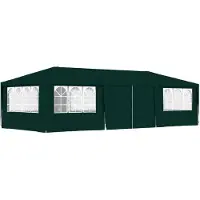 vidaXL Partytent met zijwanden professioneel 90 g/m² 4x9 m groen