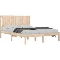 vidaXL Bedframe zonder matras massief grenenhout 160x200 cm
