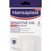 Hansaplast 2x Sensitive Pleisters Xxl Steriel 5 Stuks