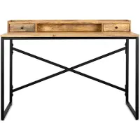 Benoa Anchorage 2 Drawer Desk 120 cm (Naturel, 120x55x90cm)