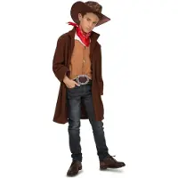 MOM Cowboy Kids Costume Bruin 10-12 Years Kinderen