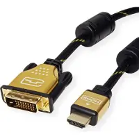 Roline hoge kwaliteit DVI-D Dual Link - HDMI kabel - 5 meter