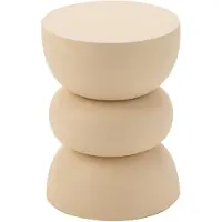 J-Line 40772 Bijzettafel Lise metaal beige