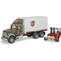 BRUDER 2828 Mack Granite UPS met vorkheftruck
