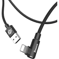 Baseus MVP USB Naar Lightning Oplaad Kabel 90 Graden Gaming Kabel