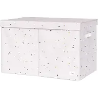 3 Sprouts Opbergbox m. Deksel - 63x38x39 cm - Terrazzo/Licht eik - - OneSize - Opbergers