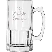 Libbey Gegraveerde Bierpul 1ltr De Leukste Collega