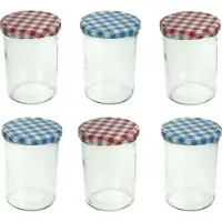 COSY&TRENDY Cosy & Trendy Voorraadpotten/inmaakpotten schroefdop 440 ml - 12x stuks - weckpotten/conservenpotten
