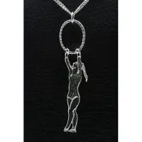 MOOYE ® - Collectie Zilveren Turnster met hoepel ketting hanger