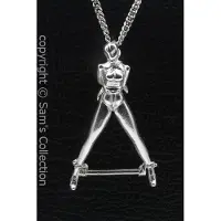 MOOYE ® - Collectie Zilveren SM bondage vrouw ketting hanger