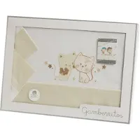 Gamberritos lakenset kinderwagen Katjes katoen beige 3 delig