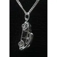 MOOYE ® - Collectie Zilveren VW kever 3D ketting hanger