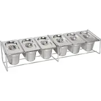 Vogue GN bakhouder RVS, 15(h) x 68(b) x 16(d)cm
