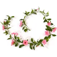 Maxifleur Kunstplanten Petunia Guirlande deluxe kunsthanger 180cm - roze