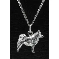 MOOYE ® - Collectie Zilveren IJslandse hond ketting hanger - groot