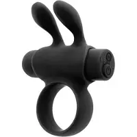 S Pleasures Premium Line Penisring S Pleasures Rabbit Zwart