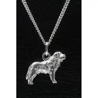 MOOYE ® - Collectie Zilveren Sint Bernard ketting hanger - groot