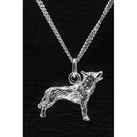 MOOYE ® - Collectie Zilveren Wolf ketting hanger - groot