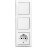Busch-Jaeger Inbouw Wandcontactdoos 1x Schakelaar 2x Set3