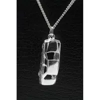 MOOYE ® - Collectie Zilveren Mercedes ketting hanger - groot