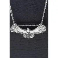 MOOYE ® - Collectie Zilveren Adelaar Wings of freedom ketting hanger