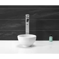 Bally Solid Surface Opzetfontein Rond 20x20x11cm Mat Wit
