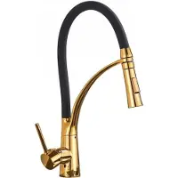 Viking Choice Keukenkraan - flexibele uitloop - eengreeps - zwart goud