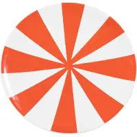 Blond Amsterdam Bord Christmas Red Stripe D 18 H 2 Cm