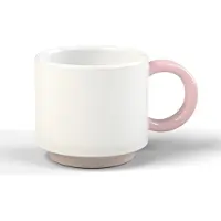 LUND Espresso Mok London Skittle Stapelbaar White & Pink