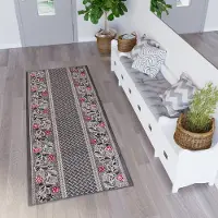 Tapiso Dream Tapijt Loper Grijs Gangloper Woonkamer Maat- 70x1250