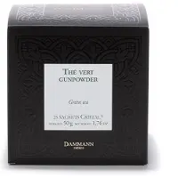 Dammann Frères Gunpowder 25 Cristal zakjes - Pure groene thee uit China - Composteerbare theebuiltjes