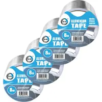 Did - aluminiumtape - reparatietape - zilver - 4 stuks - 8 meter