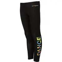 Papillon sportlegging zwart/multi Sportbroek Meisjes Katoen Tekst - maat 128