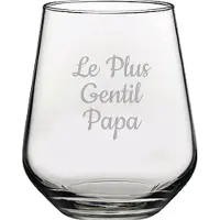 Pasabahce Drinkglas gegraveerd - 42,5cl - Le Plus Gentil Papa