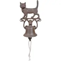 Esschert Design bel van gietijzer poes