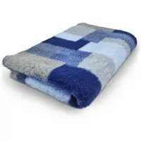 Vetbed Patchwork - Antislip Hondenmat - 150 x 100 cm - Lichtblauw - Hondenbed - Benchmat - Voor Honden - Machinewasbaar Hondenkleed