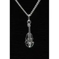 MOOYE ® - Collectie Zilveren Contrabas ketting hanger