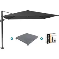 Platinum Challenger Premium T1 3x3 m - Faded Black met voet en hoes