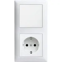 Busch-Jaeger Inbouw Wandcontactdoos Incl. Schakelaar Set2