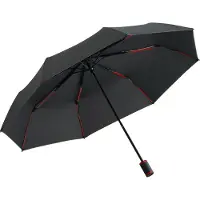 FARE Mini Style 5084 zakparaplu met handopening zwart rood 98 cm