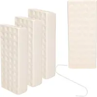 Gerimport Luchtbevochtiger - 8x stuks - waterverdamper - radiator - wit - aardewerk - L8 x H20 cm