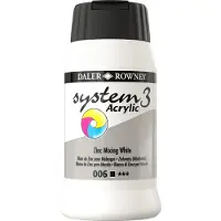 Daler Rowney System3 Acrylverf Zinc Mixing White 500 ml 1 stuk