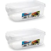 PlasticForte Vershoudbakje - 4x stuks - voor vriezer en magnetron - 800 ml - kunststof