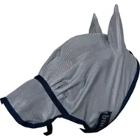 Bucas Buzz-Off Vliegenmasker Extended Nose Blauw - L