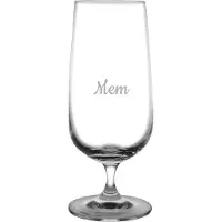 Fusion Gegraveerde bierglas op voet 41cl Mem