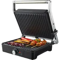 Tomado TGC4001S - XXL contactgrill - Instelbare temperatuur - Grill apparaat - 30 x 24 cm - Tosti apparaat - PFAS vrij - 2000 watt